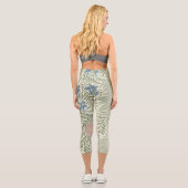 Leggings Capri William Morris Larkspur Fond d'écran floral (Verso)