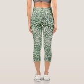 Leggings Capri william morris marigold fleurs vertes (Verso)
