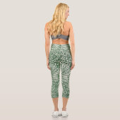 Leggings Capri william morris marigold fleurs vertes (Verso)