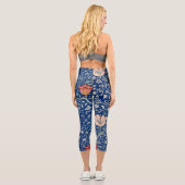 Leggings Capri William Morris Medway Floral bleu (Verso)