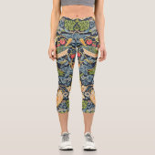 Leggings Capri William Morris Strawberry Thief Motif floral (Recto)