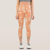 Leggings Capri William Morris Wild Tulip célèbre motif (Recto)