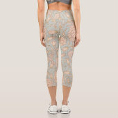 Leggings Capri William Morris Wild Tulip Fleur Design Floral (Verso)