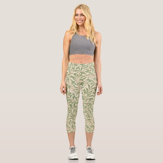 Leggings Capri William Morris Willow Bough Garden Flower Classic (Recto)
