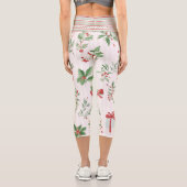 Leggings Capri Winter Holiday Evergreen (Verso)