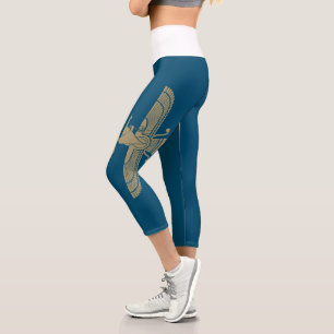 Leggings Capri WomanLifeFreedom Gold