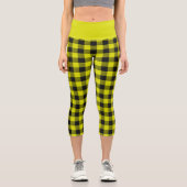 Leggings Capri Yellow Buffalo Plaid (Recto)