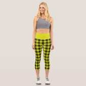 Leggings Capri Yellow Buffalo Plaid (Recto)