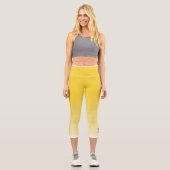 Leggings Capri Yellow Color Gradient with Philippines Flag (Recto)