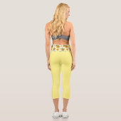 Leggings Capri Yellow Sunflower (Verso)