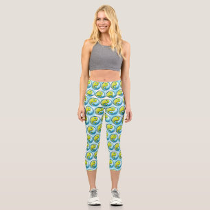 Leggings Capri Yin-Yang Cravate-Dye