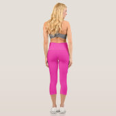 Leggings Capri Yoga Capris rose Haut-ceinture, XS (0-2) (Verso)