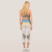 Leggings Capri Yoga couleur vive (Verso)