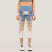 Leggings Capri Yoga couleur vive (Recto)