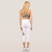 Leggings Capri Yoga de chat omniprésent (Verso)