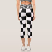 Leggings Capri Yoga d'échecs (Verso)