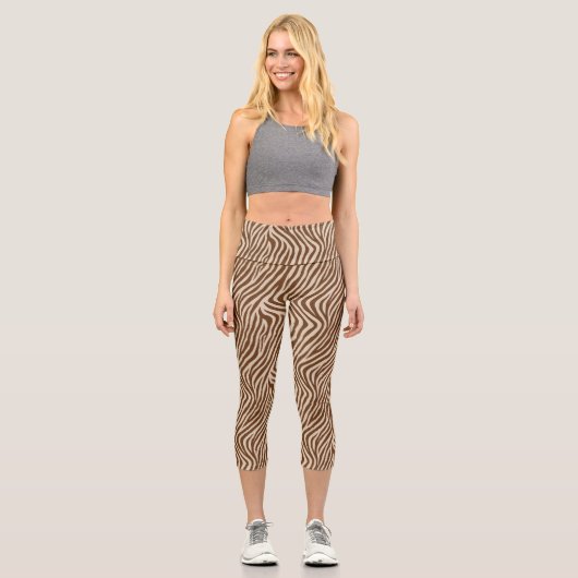 Leggings Capri Zebra Print  (Recto)