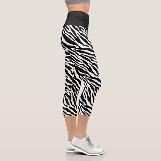 Leggings Capri Zebra Stripes Poster de animal Capris (Droite)