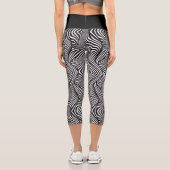 Leggings Capri Zèbre Abstrait B & N (Verso)