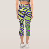Leggings Capri Zèbre vert (Verso)