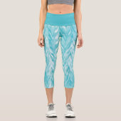 Leggings Capri Zigzag bleu (Recto)