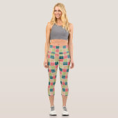 Leggings Capri Zigzag, Chevron, En vichy, Pois, Patchwork (Recto)
