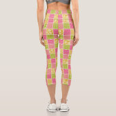 Leggings Capri Zigzag, Chevron, Pois, En vichy, Patchwork (Verso)