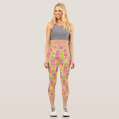 Leggings Capri Zigzag, Chevron, Pois, En vichy, Patchwork (Recto)