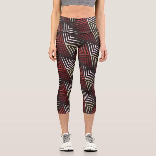 Leggings Capri Zigzag Design (Recto)