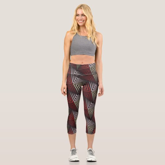 Leggings Capri Zigzag Design (Recto)