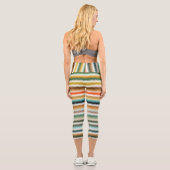 Leggings Capri Zigzag Multicolor Motif  (Verso)