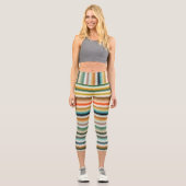 Leggings Capri Zigzag Multicolor Motif  (Recto)