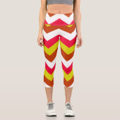 LEGGINGS CAPRI ZIGZAG PATTERN. (Recto)