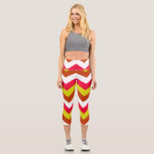 LEGGINGS CAPRI ZIGZAG PATTERN. (Recto)