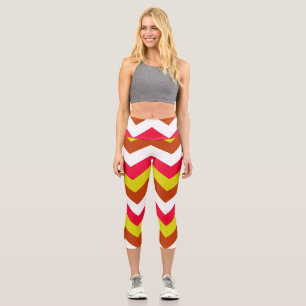 LEGGINGS CAPRI ZIGZAG PATTERN.