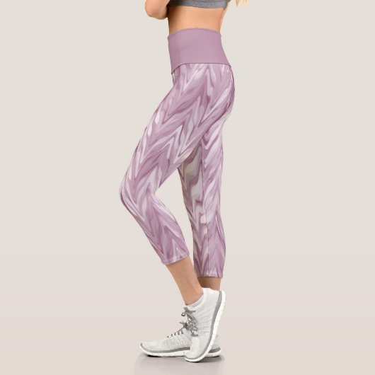 Leggings Capri Zigzag rose (Gauche)