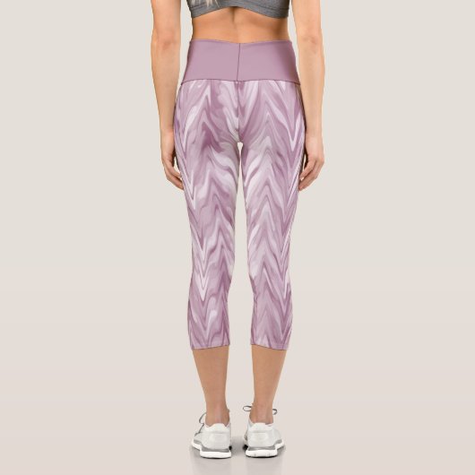 Leggings Capri Zigzag rose (Verso)