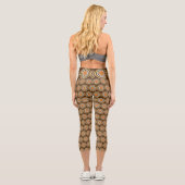 Leggings Capri Zones Brown Et Oranges, (Verso)