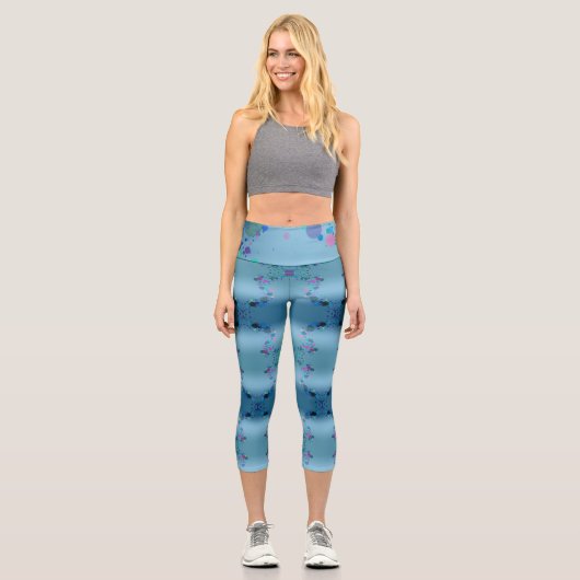 Leggings Capri Zones colorées (Recto)