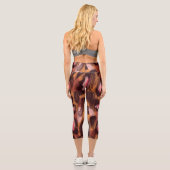 Leggings Capri Zones léopard Motif animal africain (Verso)