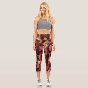 Leggings Capri Zones léopard Motif animal africain