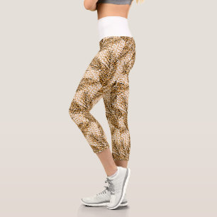 Leggings Capri Zones sauvages et Feuilles de palmiers