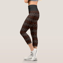 Leggings Capris de la chute noire par Joya Eve