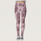 Leggings Capteur de drague rose (Devant)