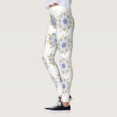 Leggings captivants or, violet et bleu (Gauche)