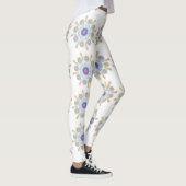 Leggings captivants or, violet et bleu (Droite)