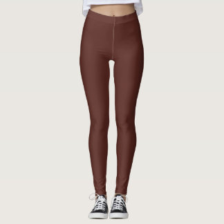 Leggings Caput mortuum (couleur unie)
