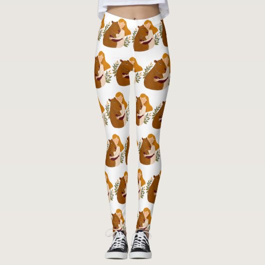 leggings capybara d'inspiration artistique (Devant)