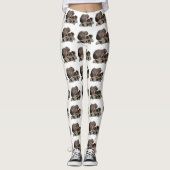 Leggings Capybaras De Mère Et De Bébé, (Devant)