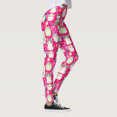 Leggings Caractères de dessin mignon motif B rose BG (Droite)
